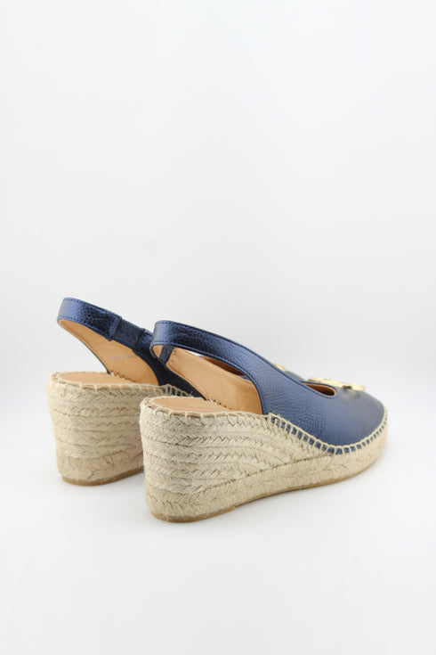 Nivel Embellished Slingback Espadrille Wedges